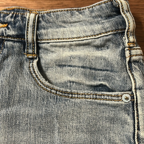 Anthropologie Pilcro Denim Blue Women's Shorts Distressed Size 27 - Picture 5 of 12